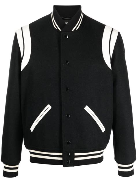 ysl teddy jacket men|farfetch YSL bomber jacket.